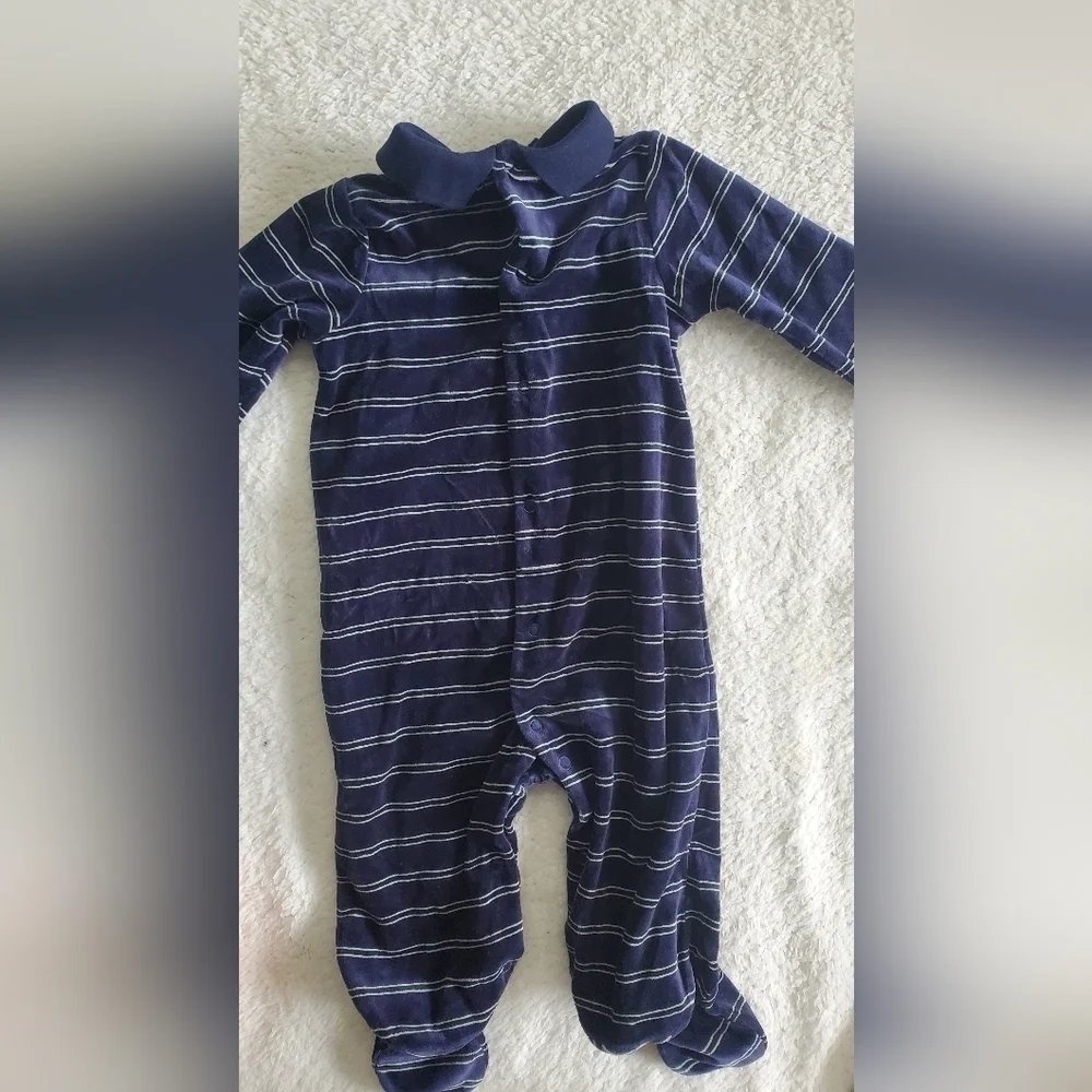 POLO by Ralph Lauren velour onesie‎ 2 pieces Size 9M